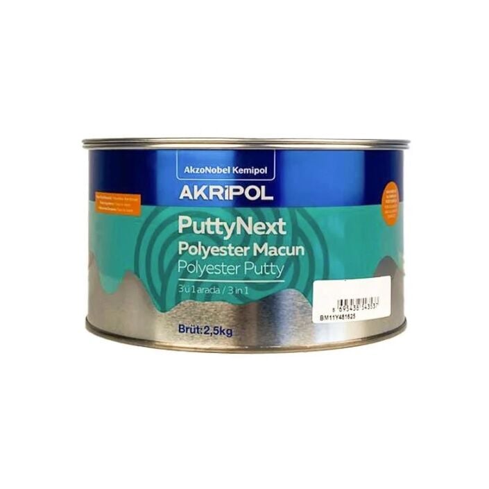 Akzonobel Akripol Putty Next 3ü 1 Arada Macun Açık Gri 2.5 Kg