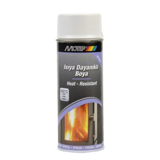 Motip Isıya Dayanıklı Beyaz Sprey Boya 400ML