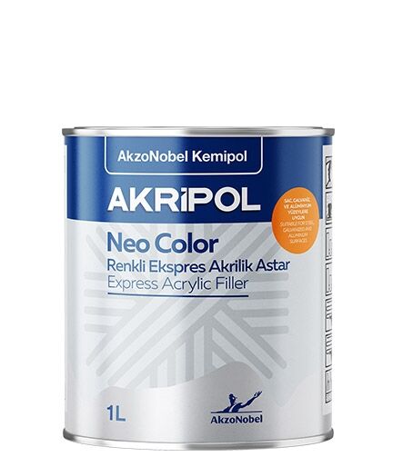 Akripol 2k Neo Color Renkli Astar Kiremit Kırmızı 1 Litre