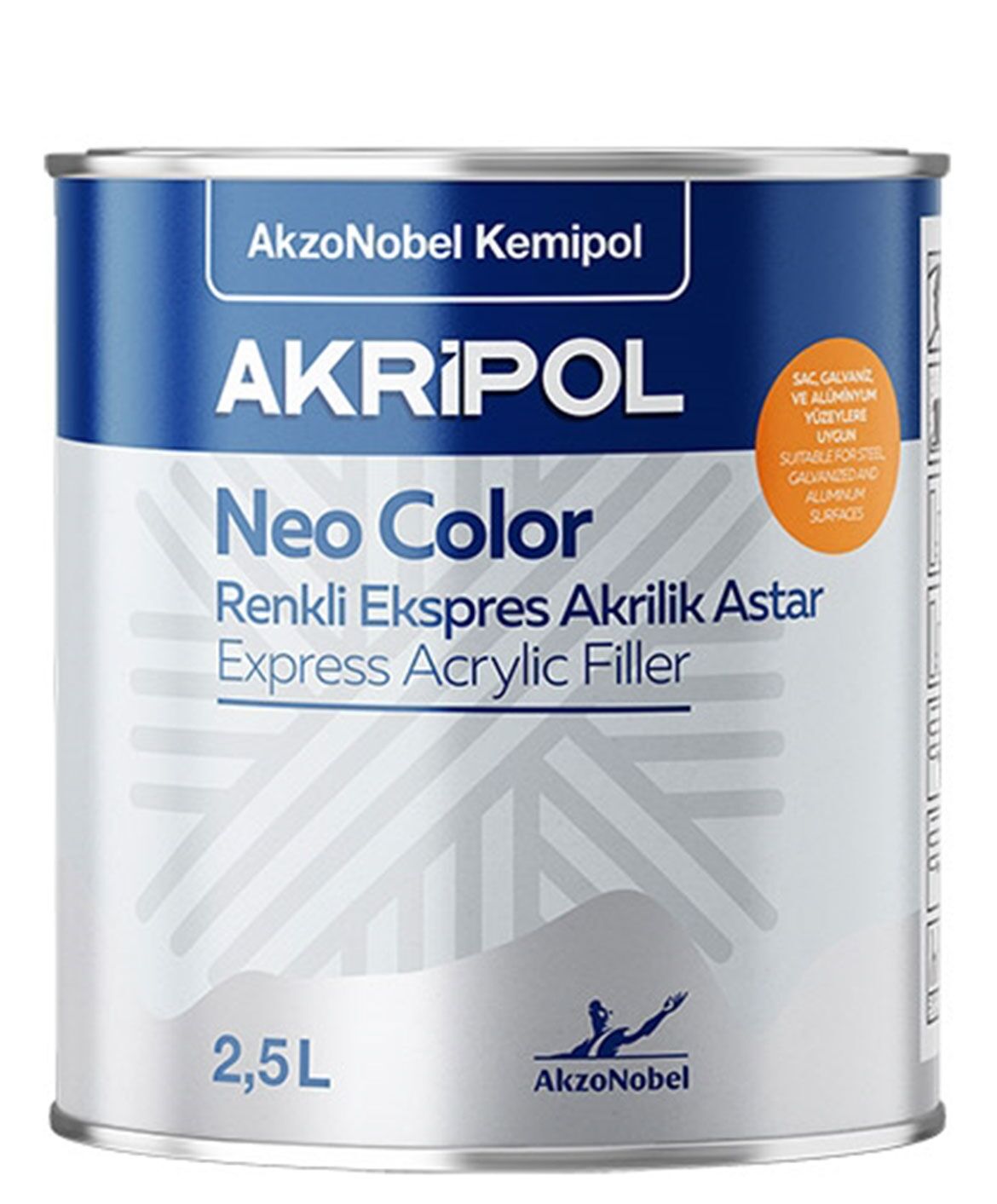 Akripol 2k Neo Color Renkli Astar Beyaz 2.5 Litre