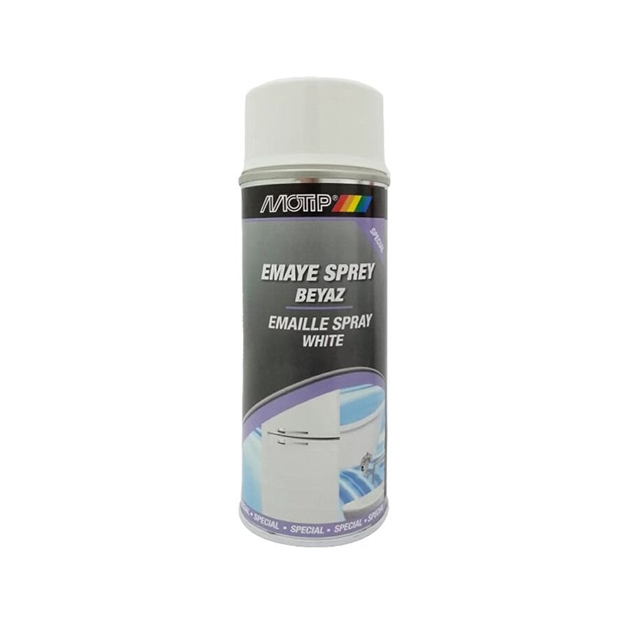 Motip Emaye Boyası Beyaz Sprey Boya 400ML