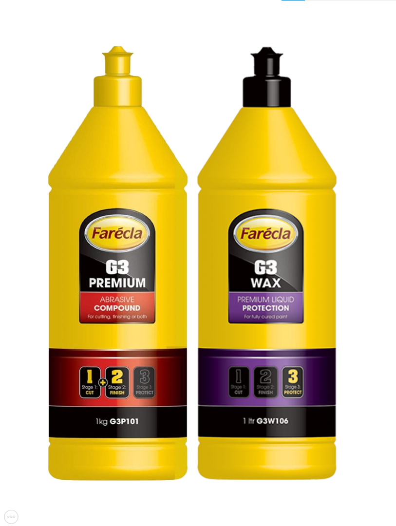 Farecla G3 Premium Pasta 1 Litre ve Farecla G3 Wax Cila 1 Litre Set