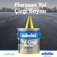 Adolin Floresan Yol Çizgi Boyası RAL 1026 Sarı 0.875 KG