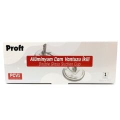 Alüminyum İkili Cam Vantuz 70-90 Kg 118MM