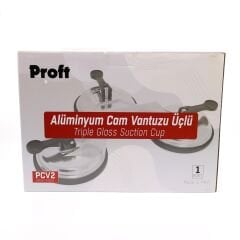 Alüminyum Üçlü Cam Vantuz 120 Kg 118MM