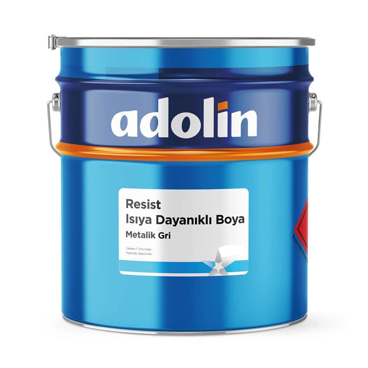 Adolin Resist 600°c Isıya Dayanıklı Boya Metalik Gri 2.5 Kg