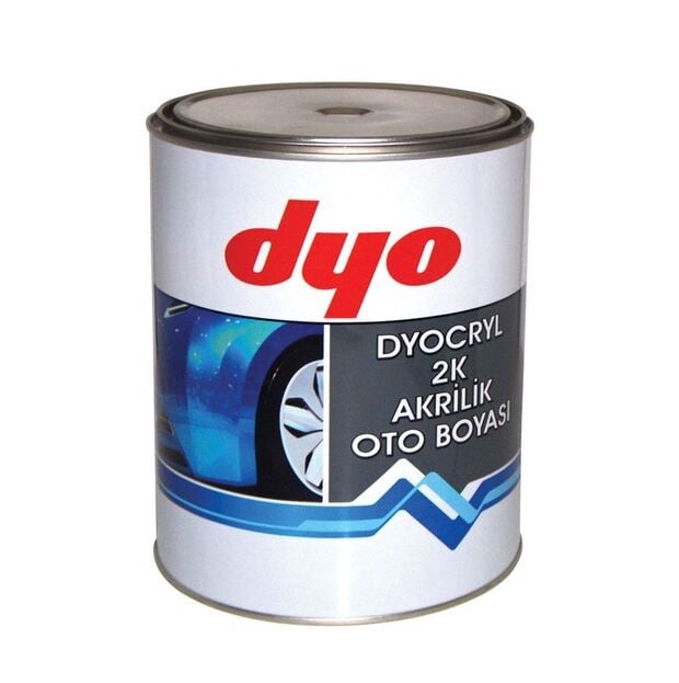 Dyo Dyocryl 2K Akrilik Oto Boyası Hyundai PGU Kristal Beyaz 1 Litre