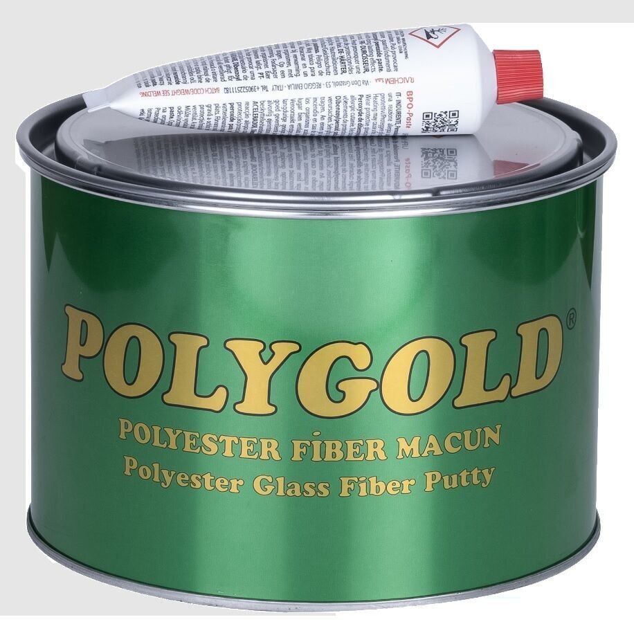 Polygold Polyester Fiber Macun Gri 1 Kg