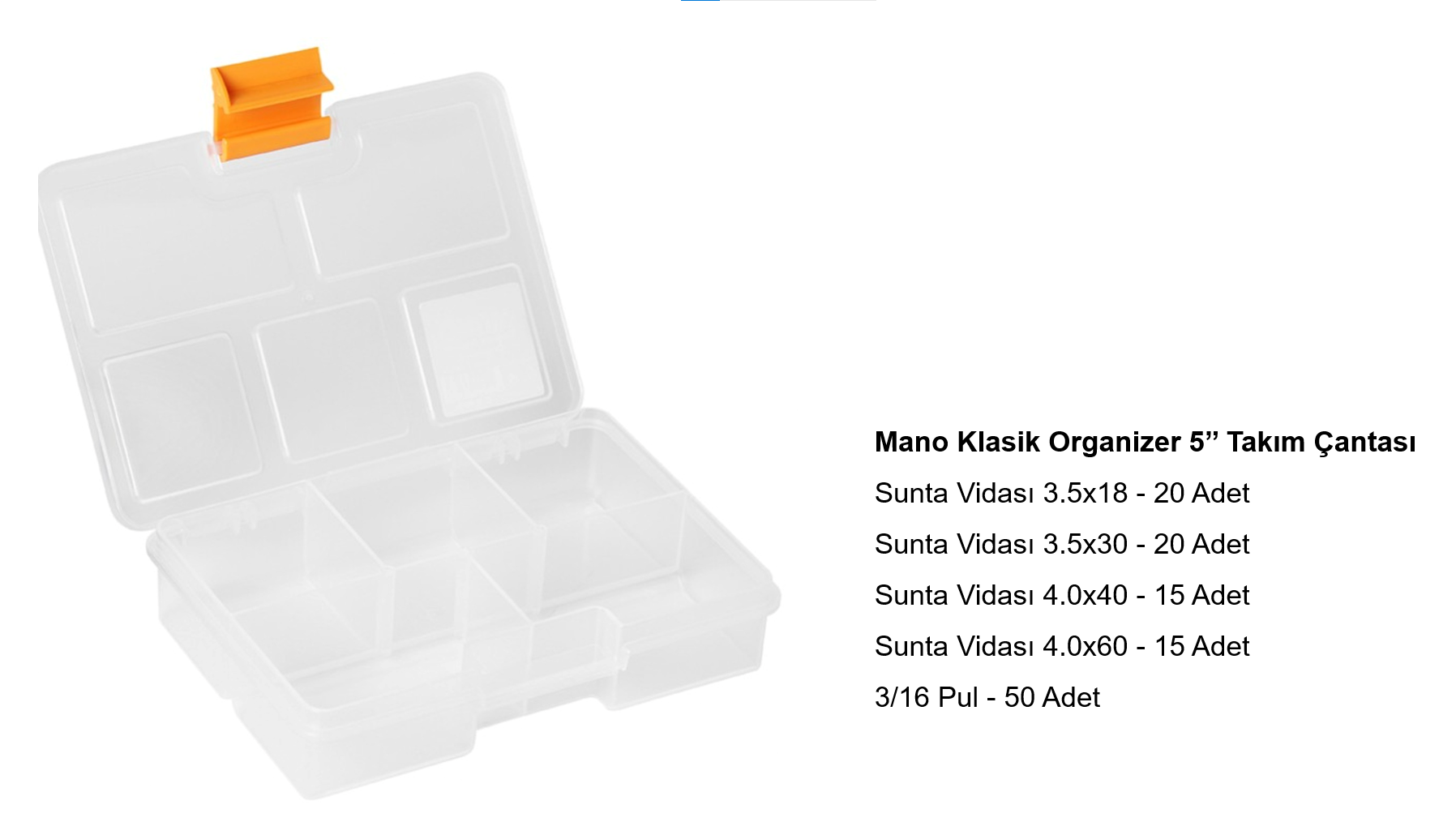 Sunta Vidası Set 120 Adet