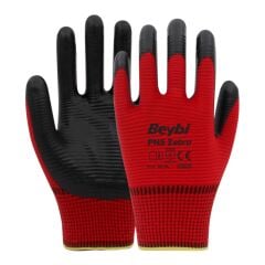 Beybi PN5 Zebra Eldiven Kırmızı No:10