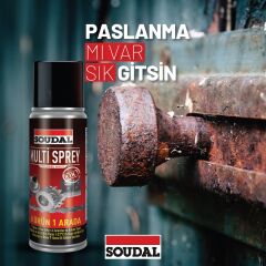 Soudal Pas Sökücü ve Yağlayıcı Multi Sprey 400ML