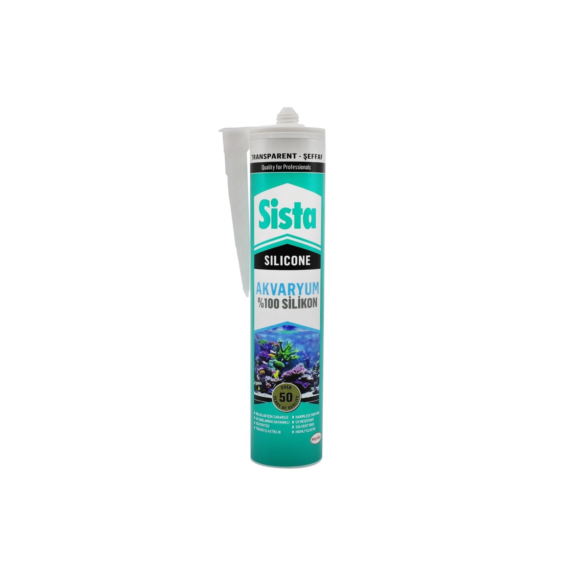 Sista Akvaryum Silikonu Şeffaf 280ML