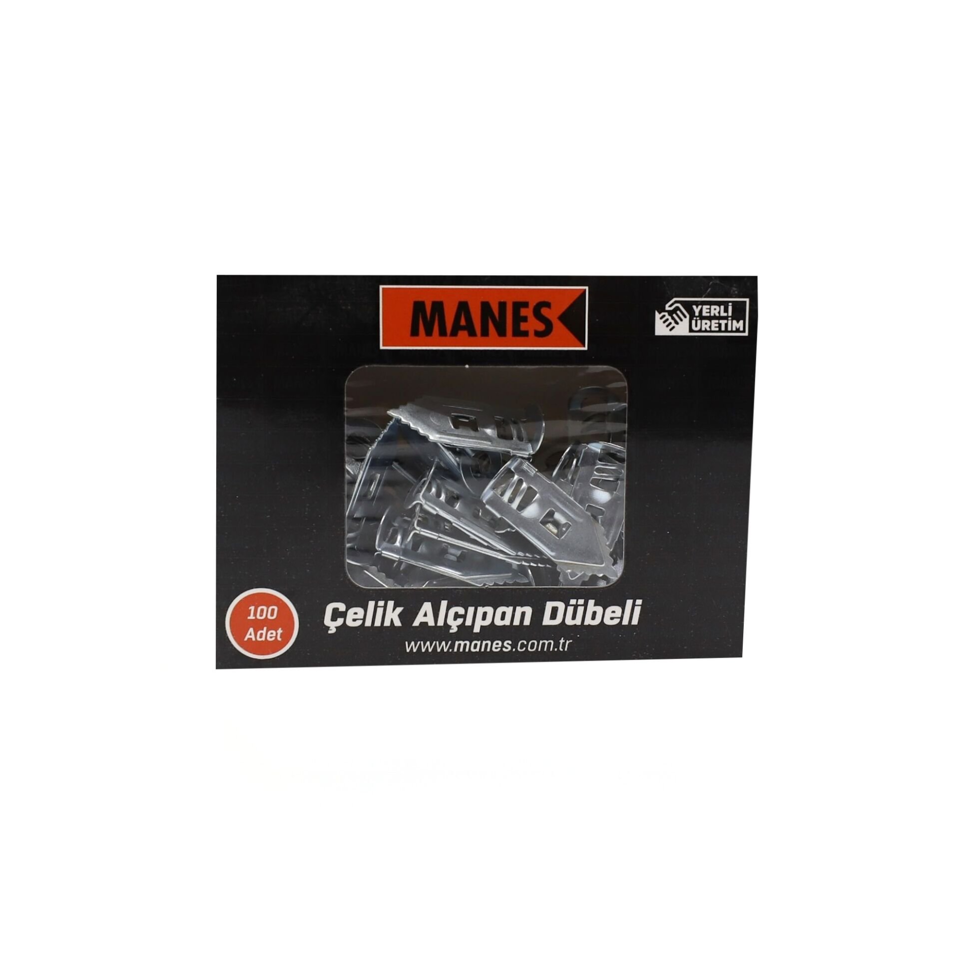Manes Çelik Alçıpan Dübeli Uzun 100 Adet
