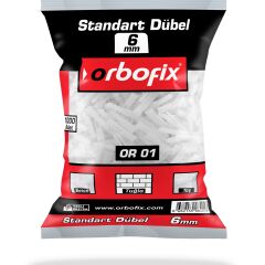 Plastik Dübel 6MM 1000 Adet