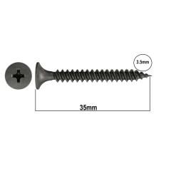 Alçıpan Vidası Sivri Uçlu 3.5x35