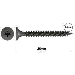 Alçıpan Vidası Sivri Uçlu 3.5x45