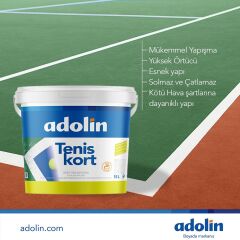 Adolin Tenis Kort Boyası 15 Litre