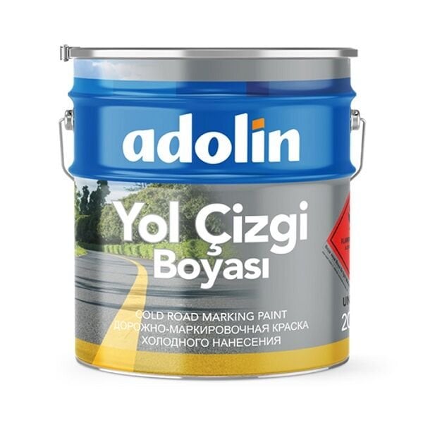 Adolin Soğuk Yol Çizgi Boyası Beyaz 20 Kg