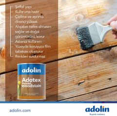 Adolin Dekoratif Ahşap Koruyucu Vernik 2.5 Litre
