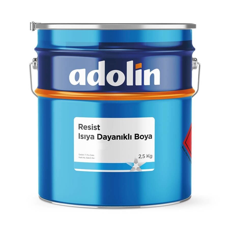 Adolin Resist Isıya Dayanıklı Boya Siyah 600 C 2.5 Lt